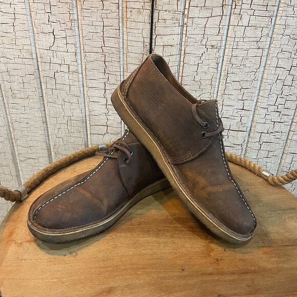Retro Clarks Originals Desert Trek in brown beeswax leather 10 - Picture 2 of 6